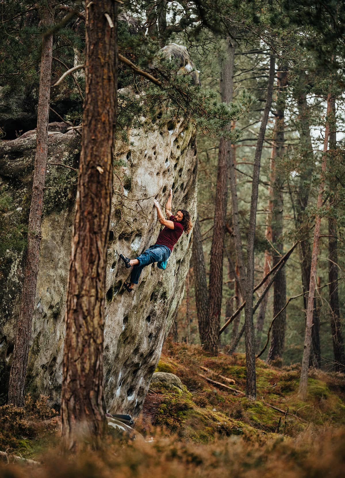 Climbing Fontainebleau- By Nathalie DuPre Commercial Photography